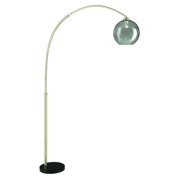Cascade 82" Arc Floor Lamp - Antique Brass
