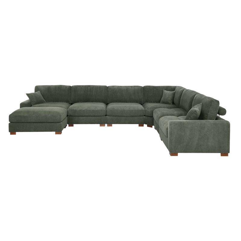 (incomplete set only 3 boxes )Aristedes 164" Wide Left Hand Facing Modular Corner Sectional