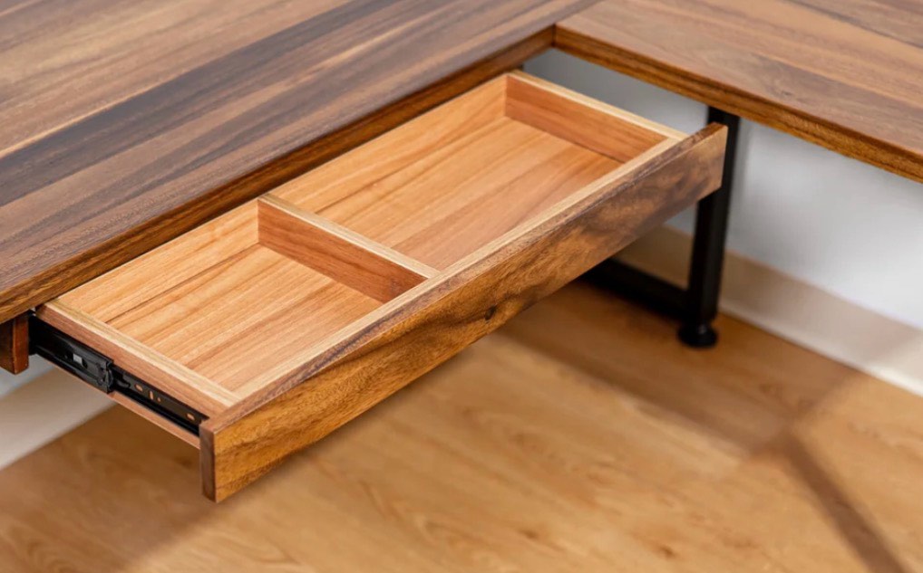 Solid Wood L shaped desk