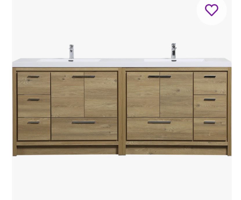 Spiller Allier 83.5 inch Double Bathroom Vanity Set