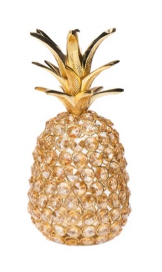 Godinger 11714 Glam Pineapple Fruit Holiday Decoration