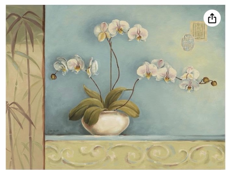 Orchid 2 on Canvas By Lisa audit 