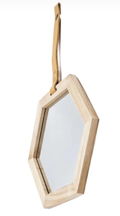 hexagon glass Accent Wall Mirror 