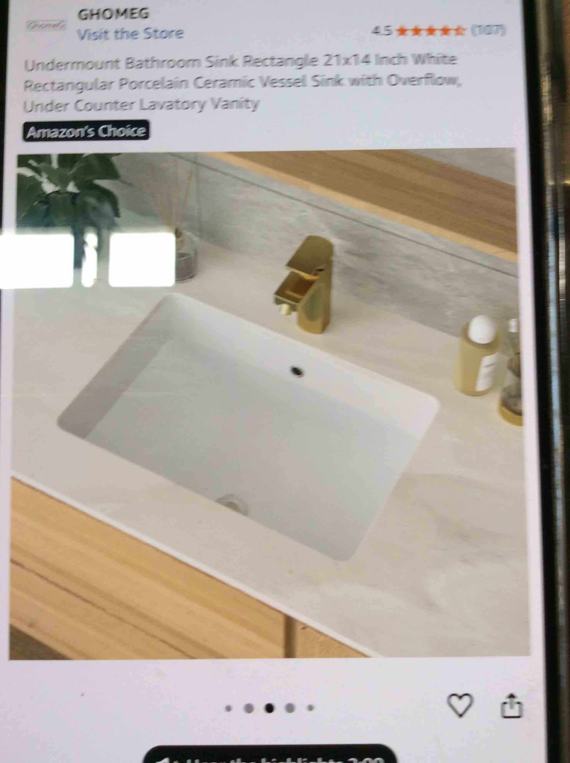 Undermount Bathroom Sink Rectangle 