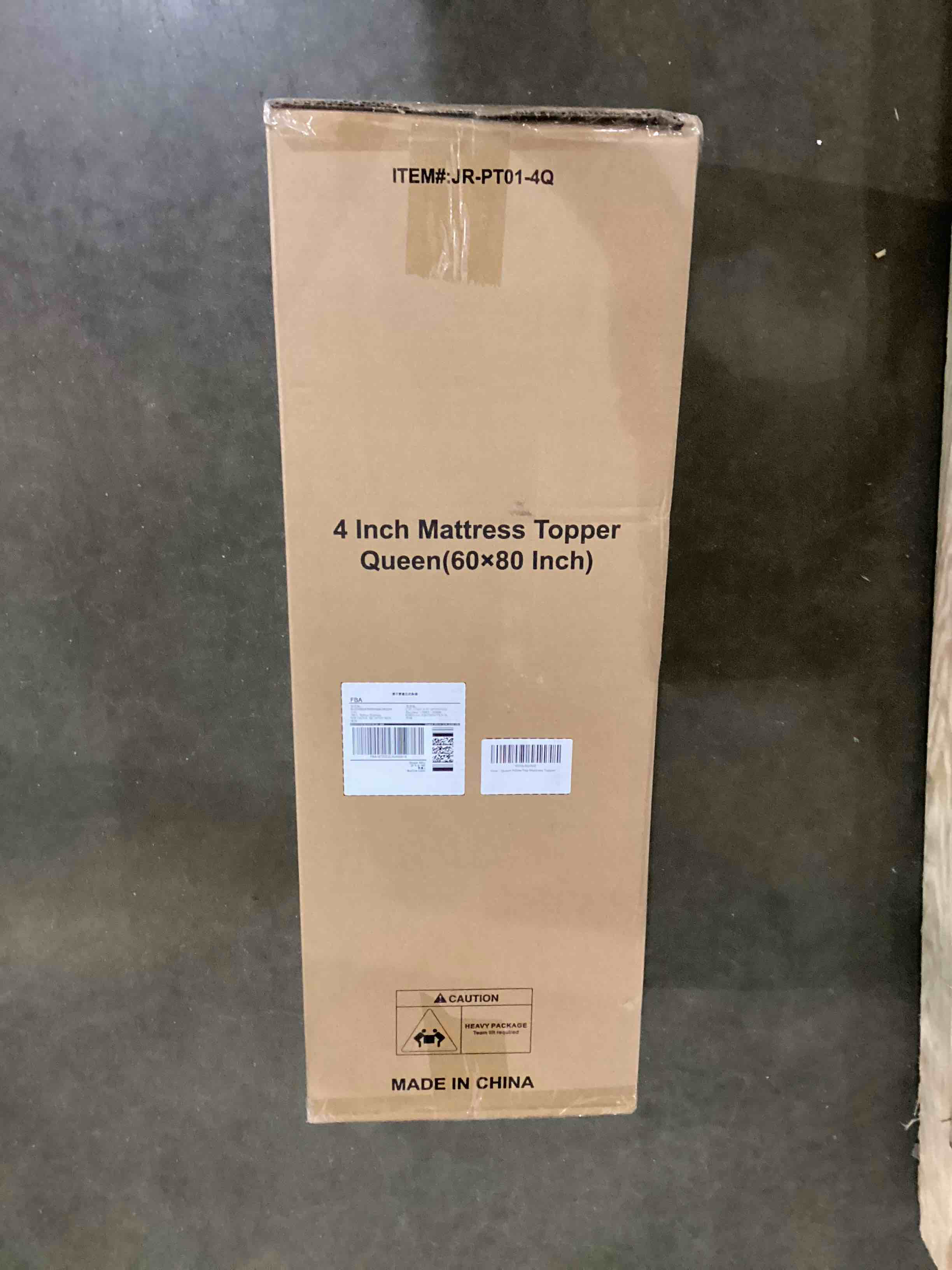 Condition photo showing Good Condition for Queen Size Dual Layer 4 Inch Memory Foam Mattress Topper, 2 Inch Gel Memory Foam, 2 Inch Cooling Pillow Top Mattress Topper Cover, Soft Fluffy & Pressure Relief & Medium Support Queen 2.5" Memory Foam + 2" Pillow Top Mattress Pad Cover