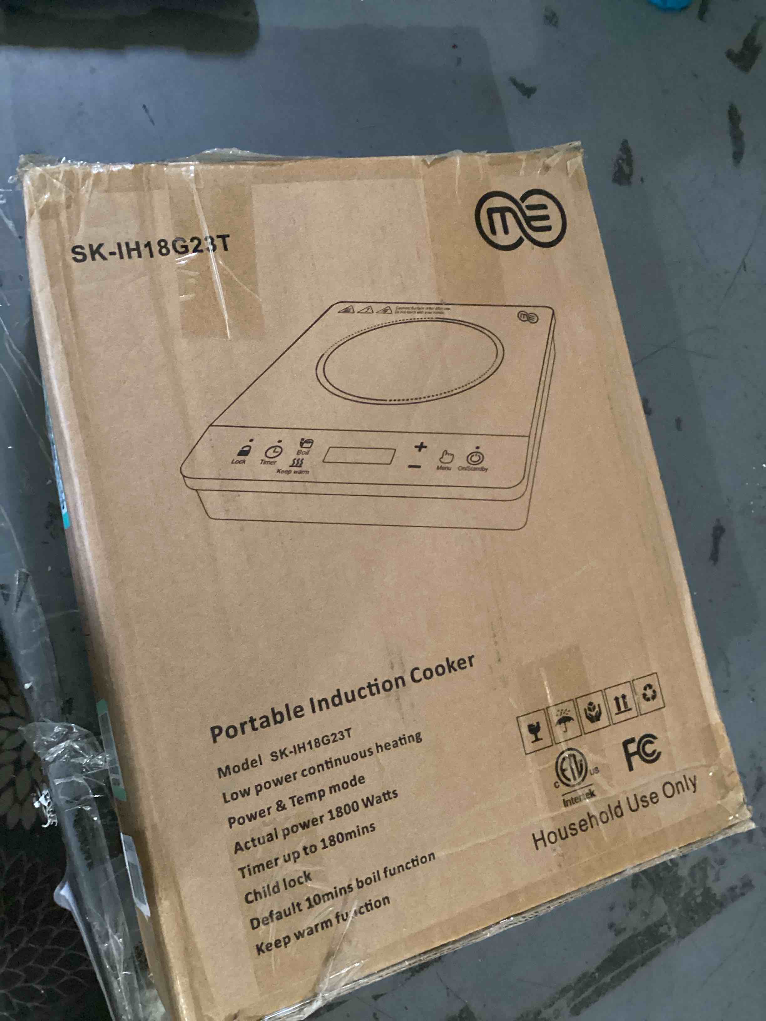 Condition photo showing As Is for Portable induction cooker