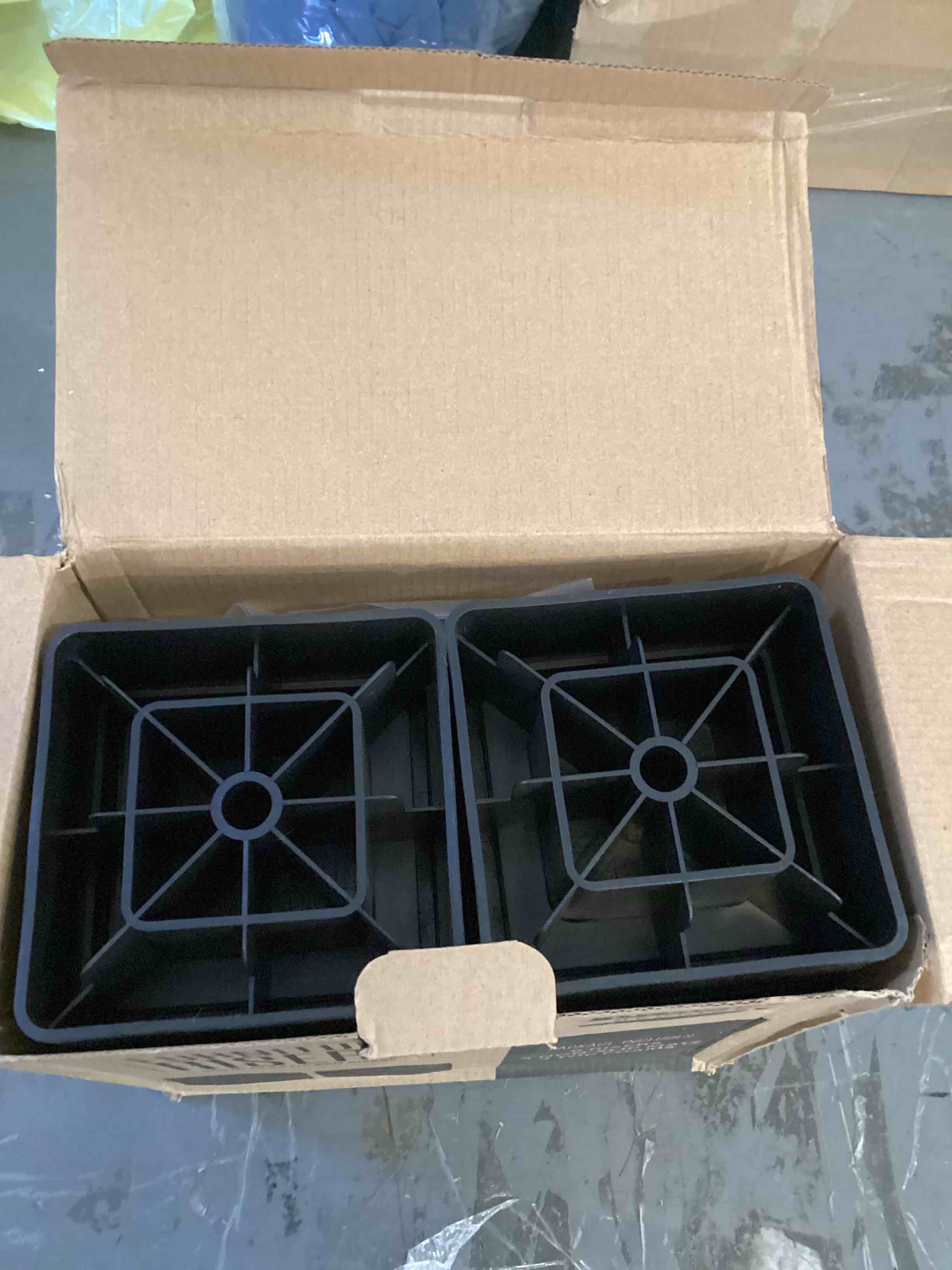 Condition photo showing Good Condition for Furniture Risers, Solid Plastic Bed Risers