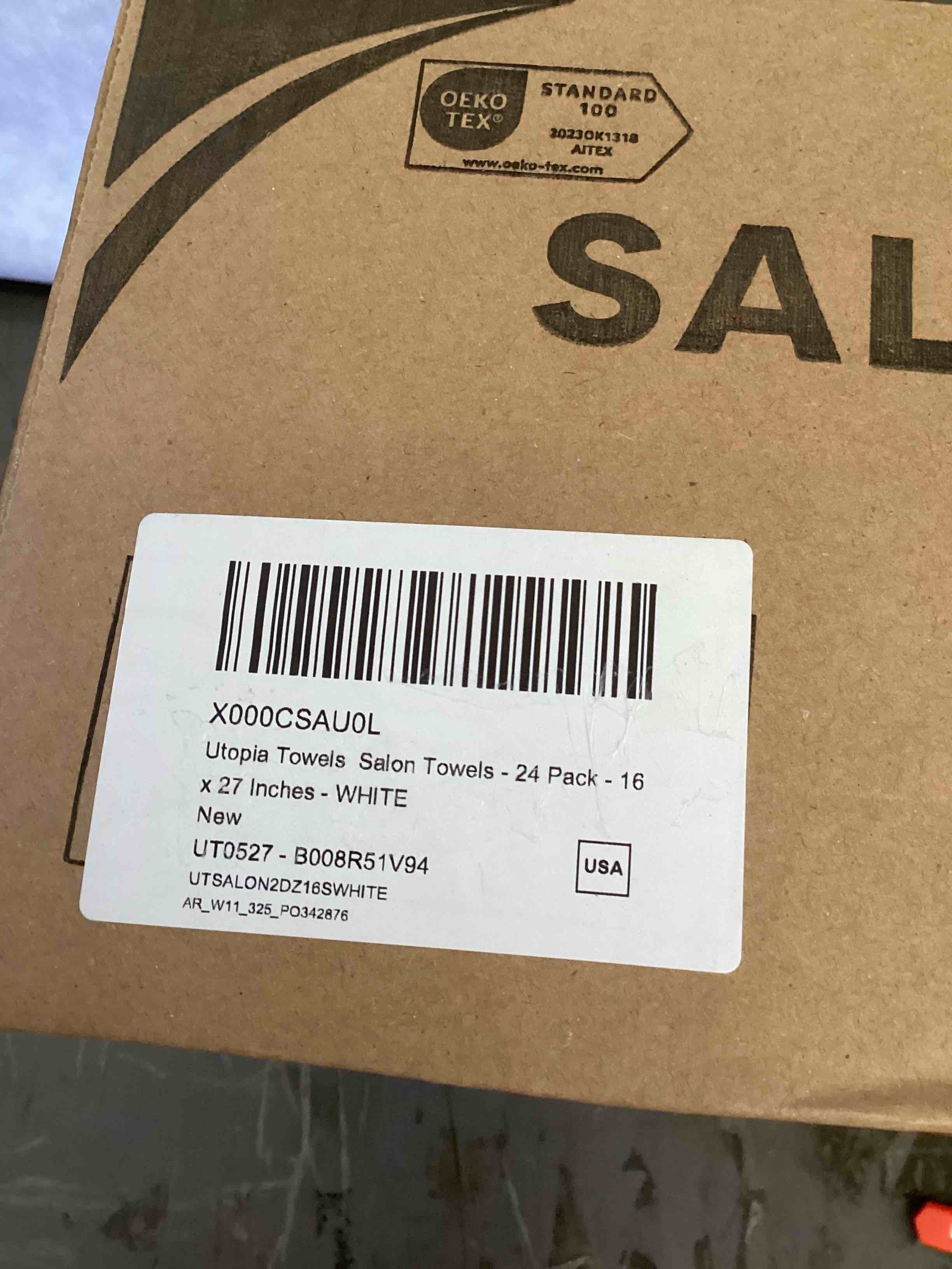 Condition photo showing As Is for utopia towels 