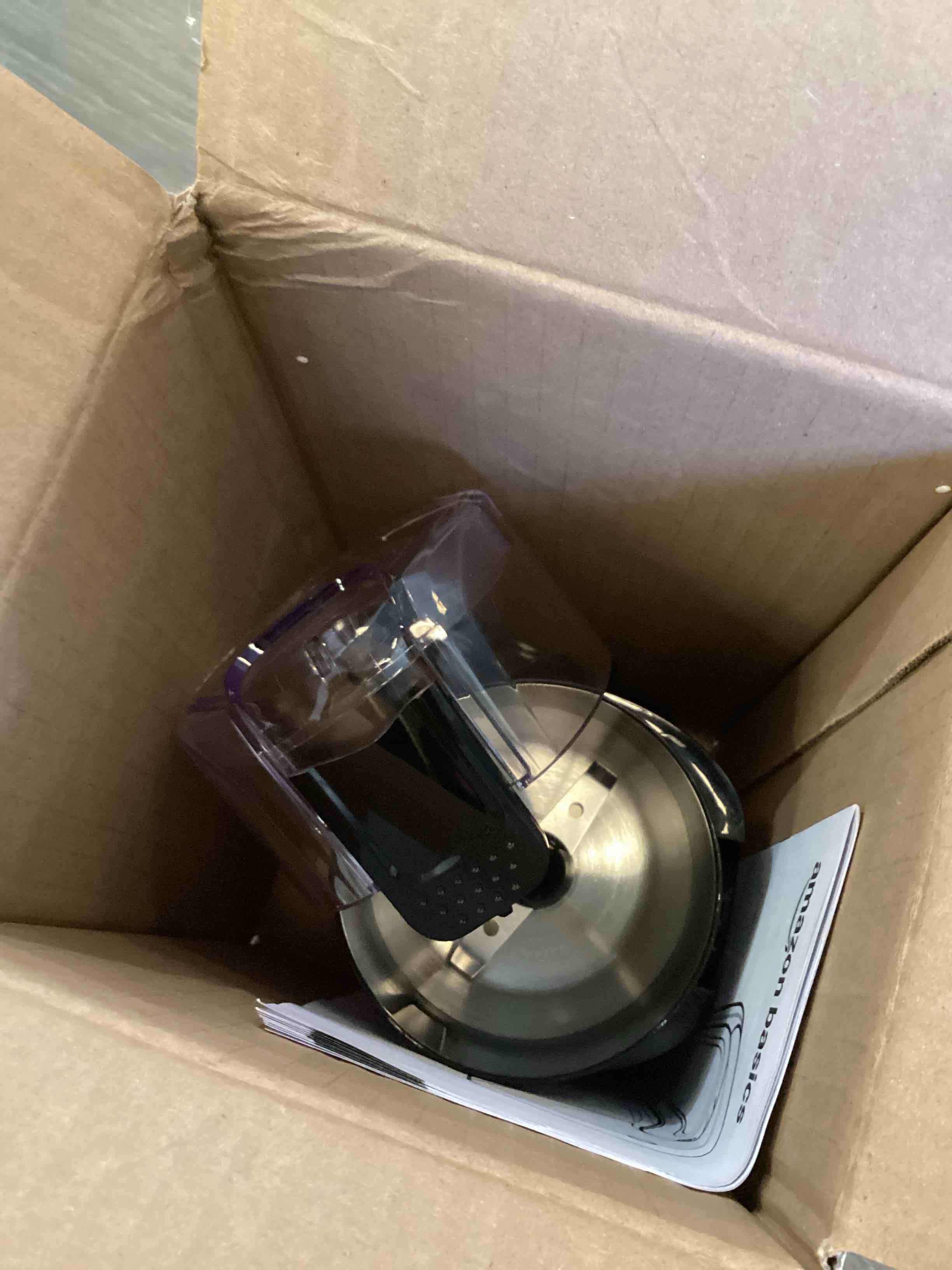 Condition photo showing As Is for stainless steel electric-bean grinder  