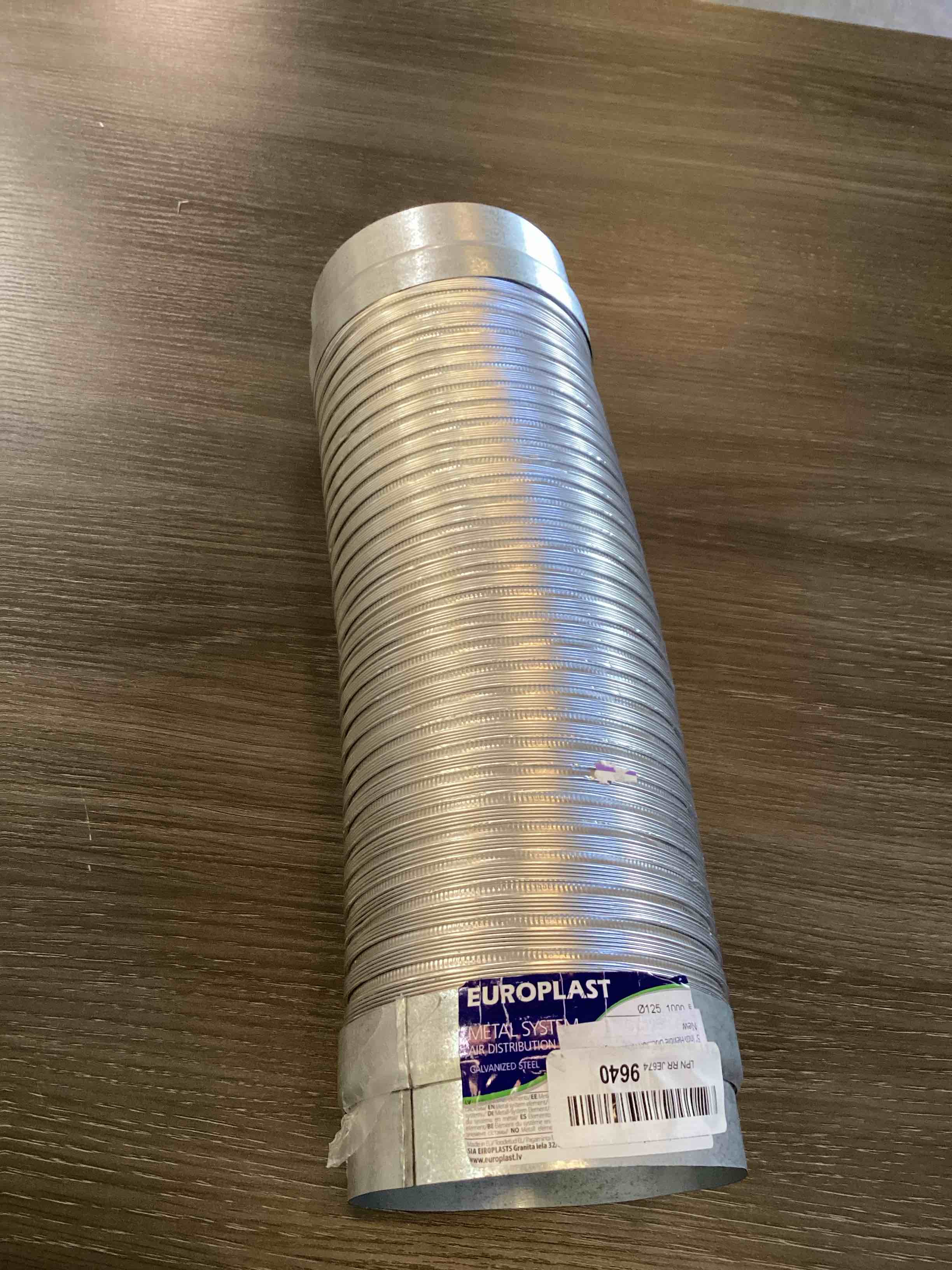 Condition photo showing As Is for 5" inch flexible duct - 1.48 to 3.28 ft length - corrugated aluminum ducting connector - galvanized steel end sleeves - washer and dryer exhaust duct - dust collection hose - dryer duct ø5" - 39'' long