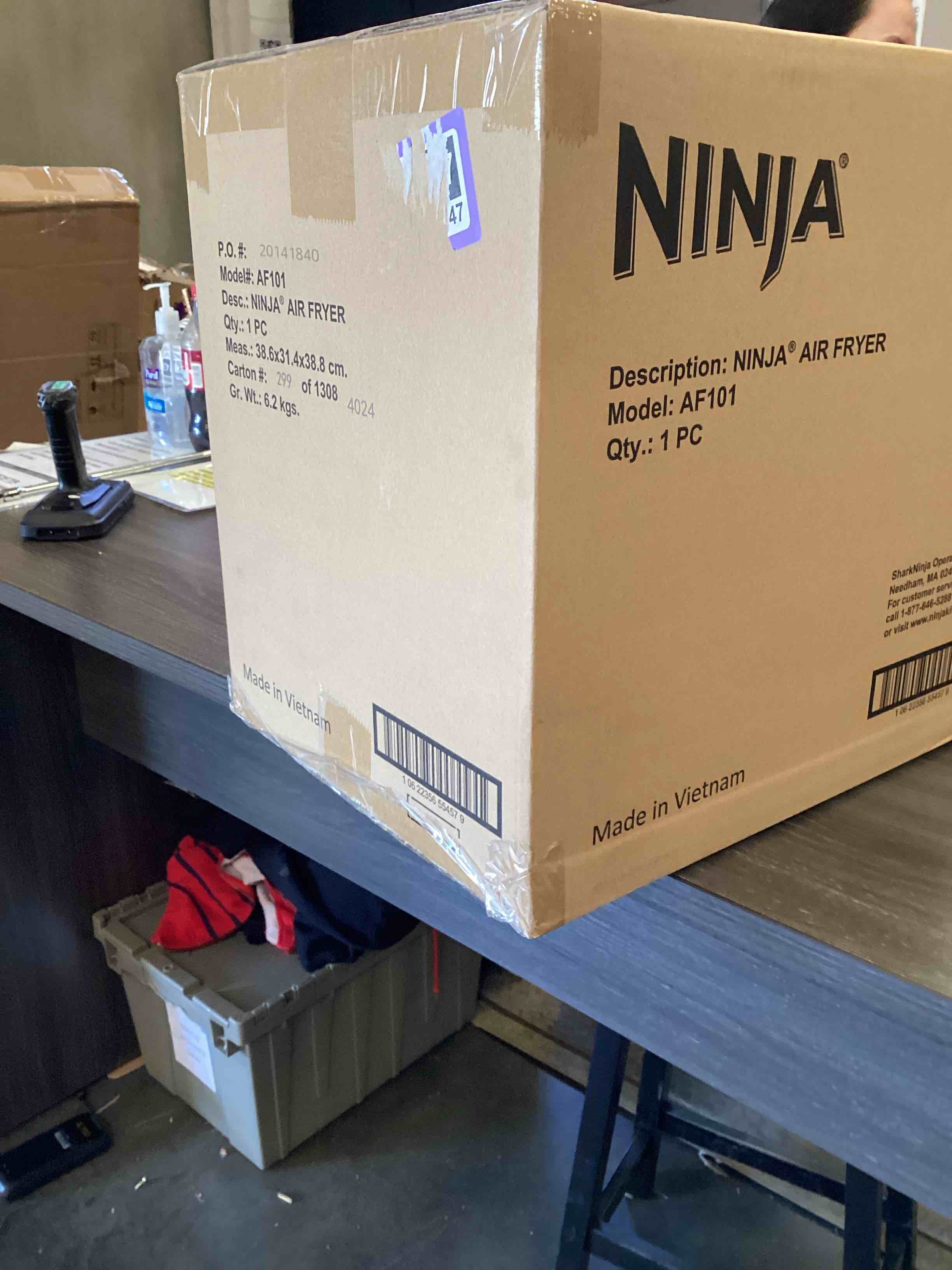 Condition photo showing As Is for ninja air fryer