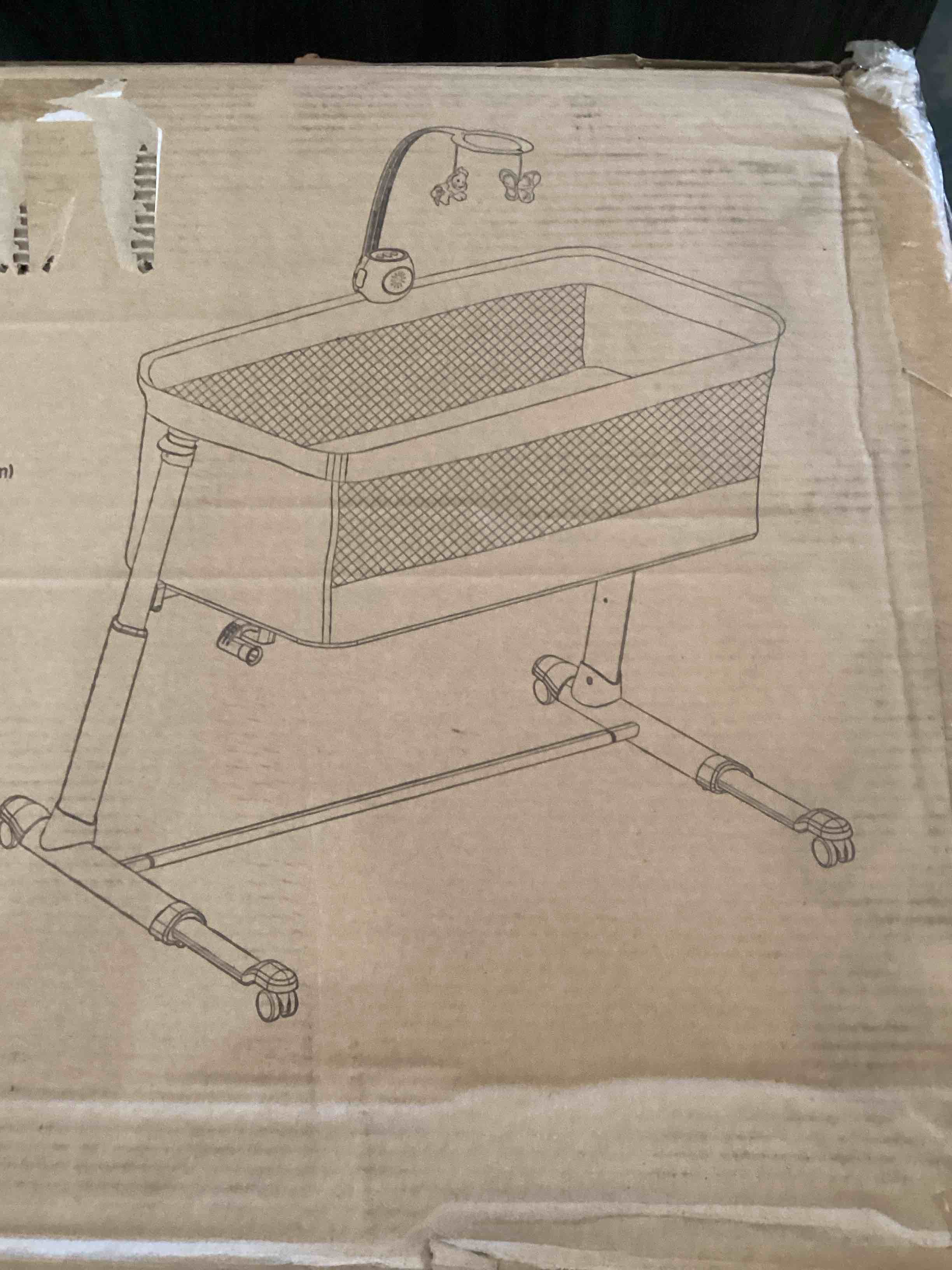 Condition photo showing As Is for cloud baby bassinet