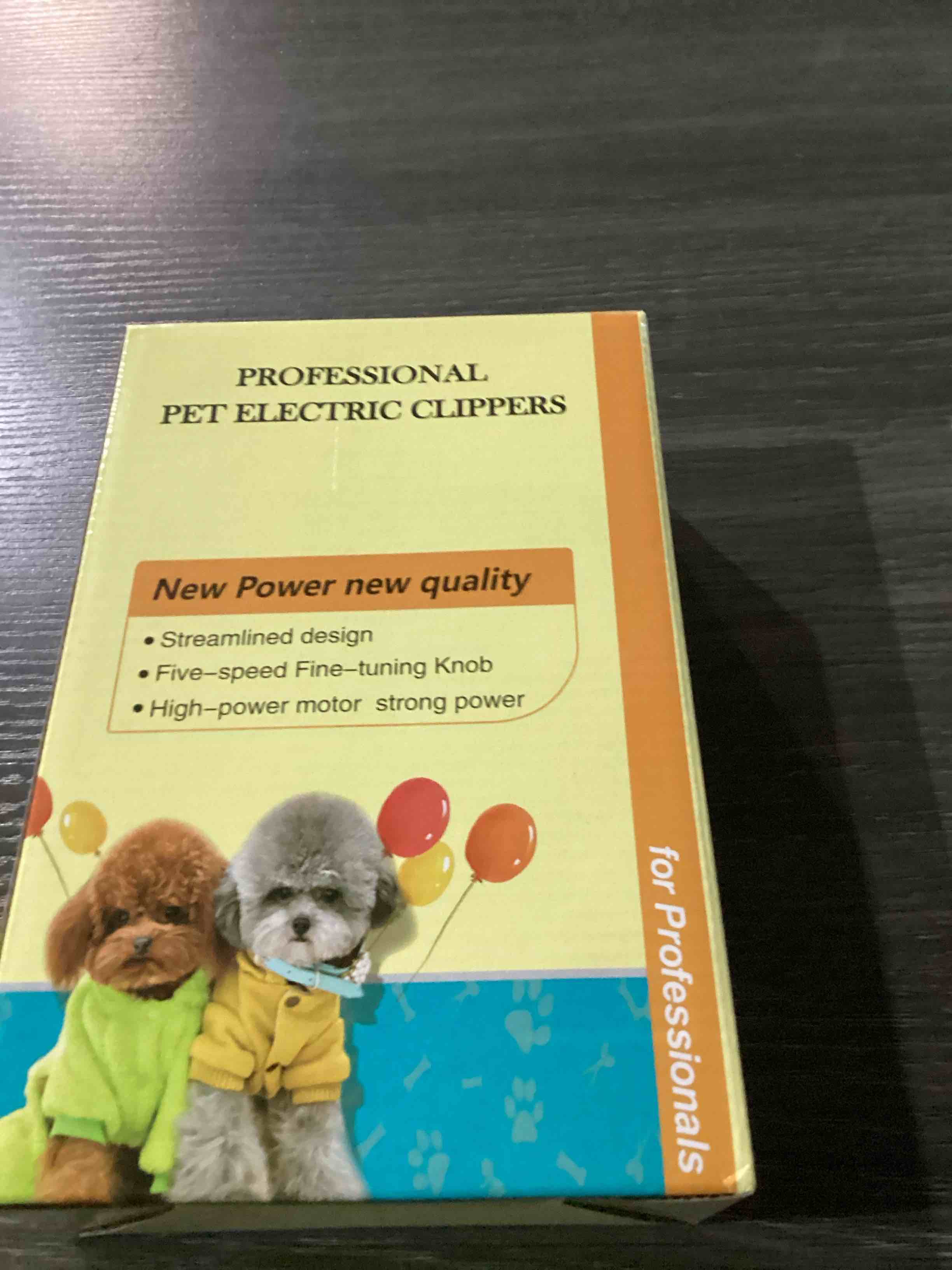 Condition photo showing Brand New for professional pet electric clippers 