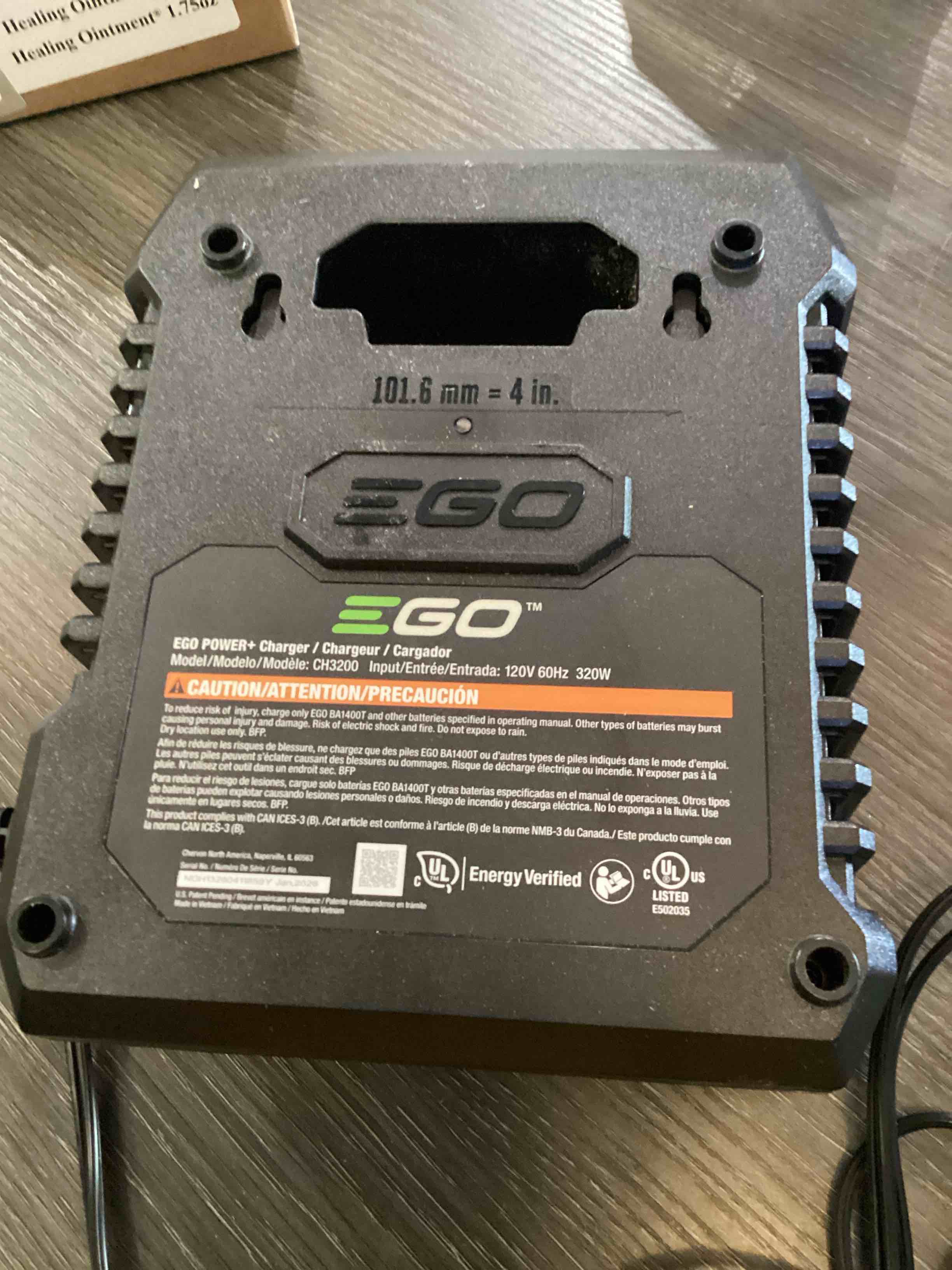 Condition photo showing New/Like New for ego power+ ch3200 56-volt lithium-ion 320w speed charger, black