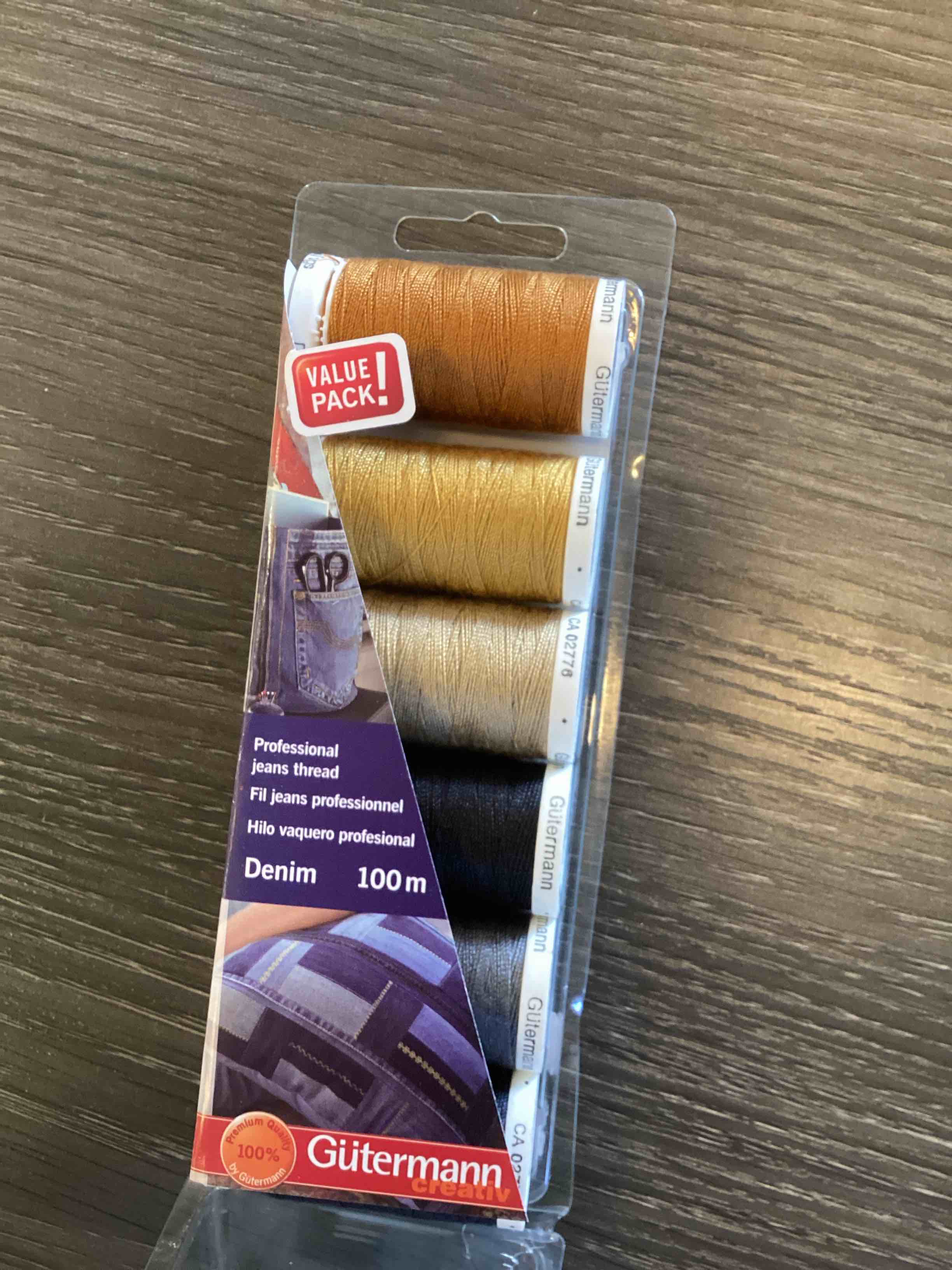 Condition photo showing As Is for professional jean thread