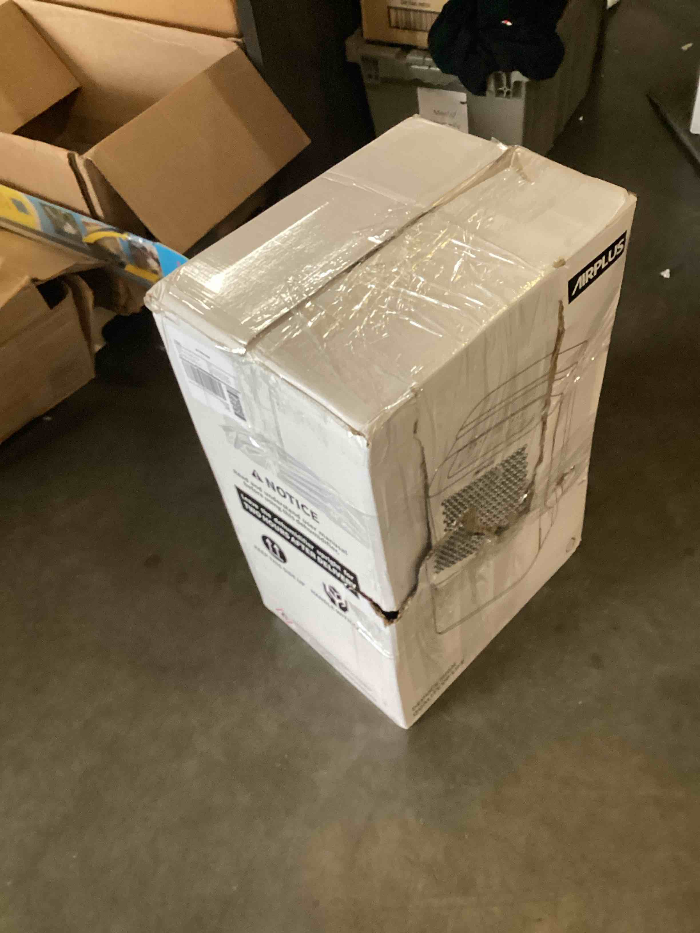 Condition photo showing As Is for 3+ airplus dehumidifiers for home, 3000 sq. ft 35 pint dehumidifier for basement with drain hose, ideal for large room, bathroom & bedroom, with timer, washable air filter
