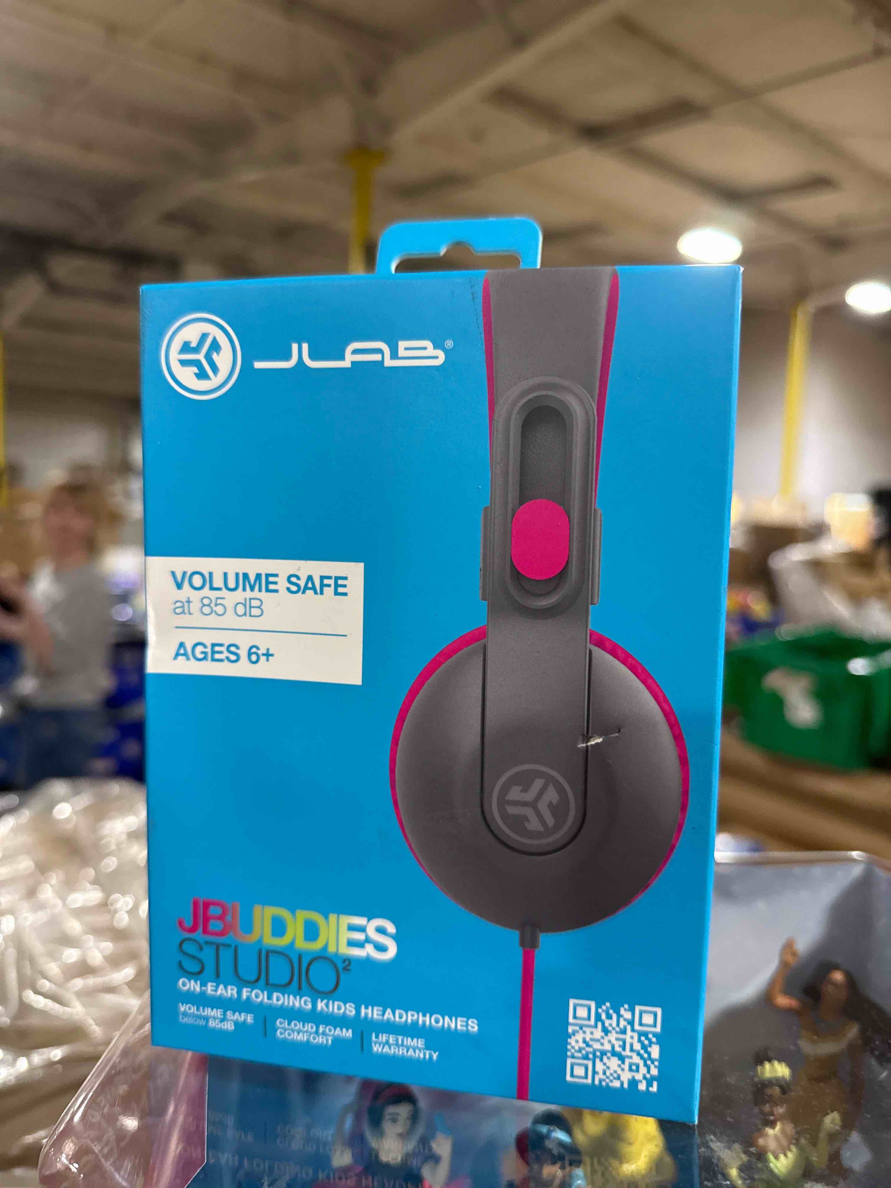 Condition photo showing Brand New for JBuddies Studio 2 Wired Kids Headphones - Black/Pink