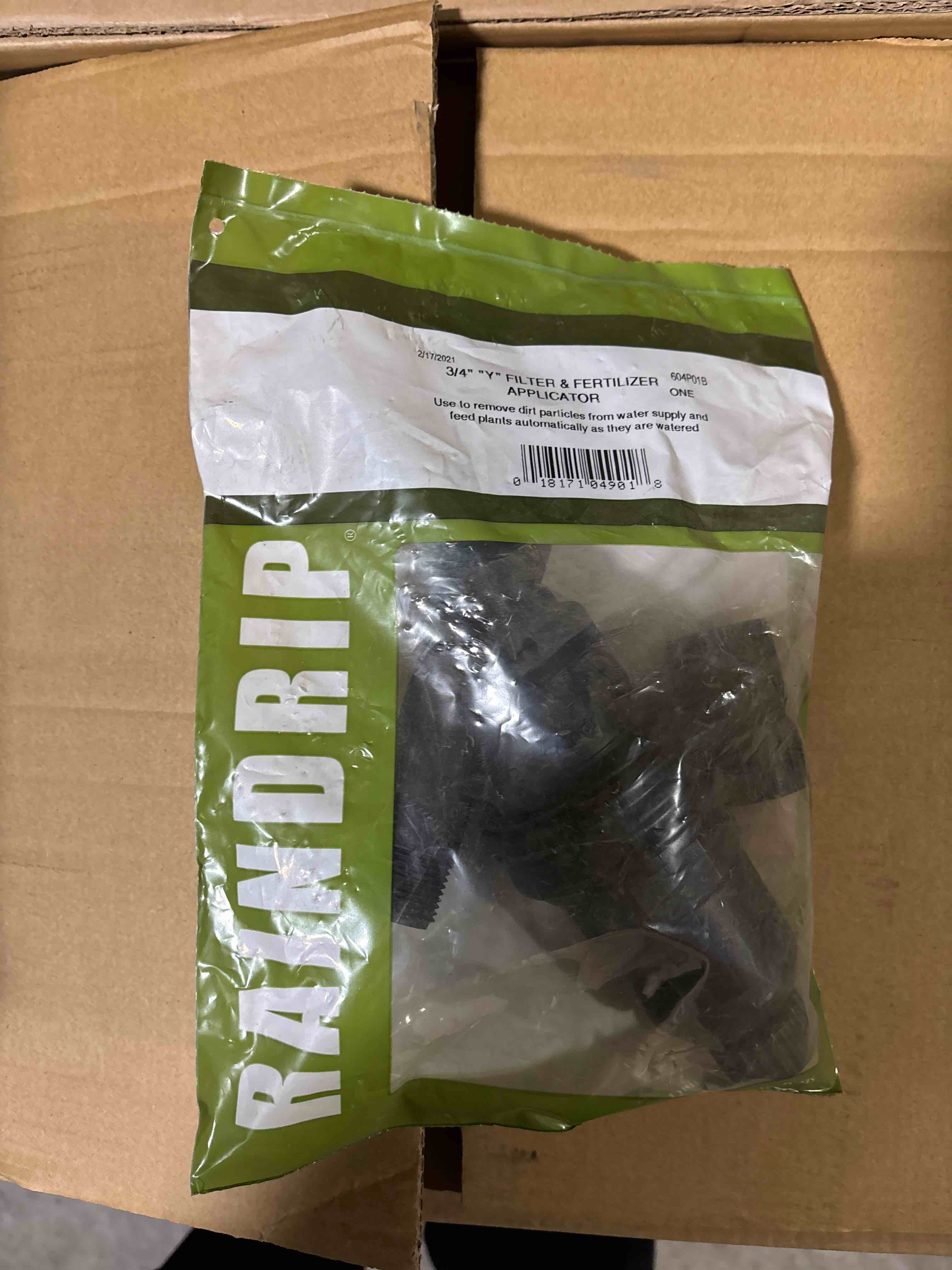 Condition photo showing New/Like New for drip irrig y-filter 3/4  (pack of 1)