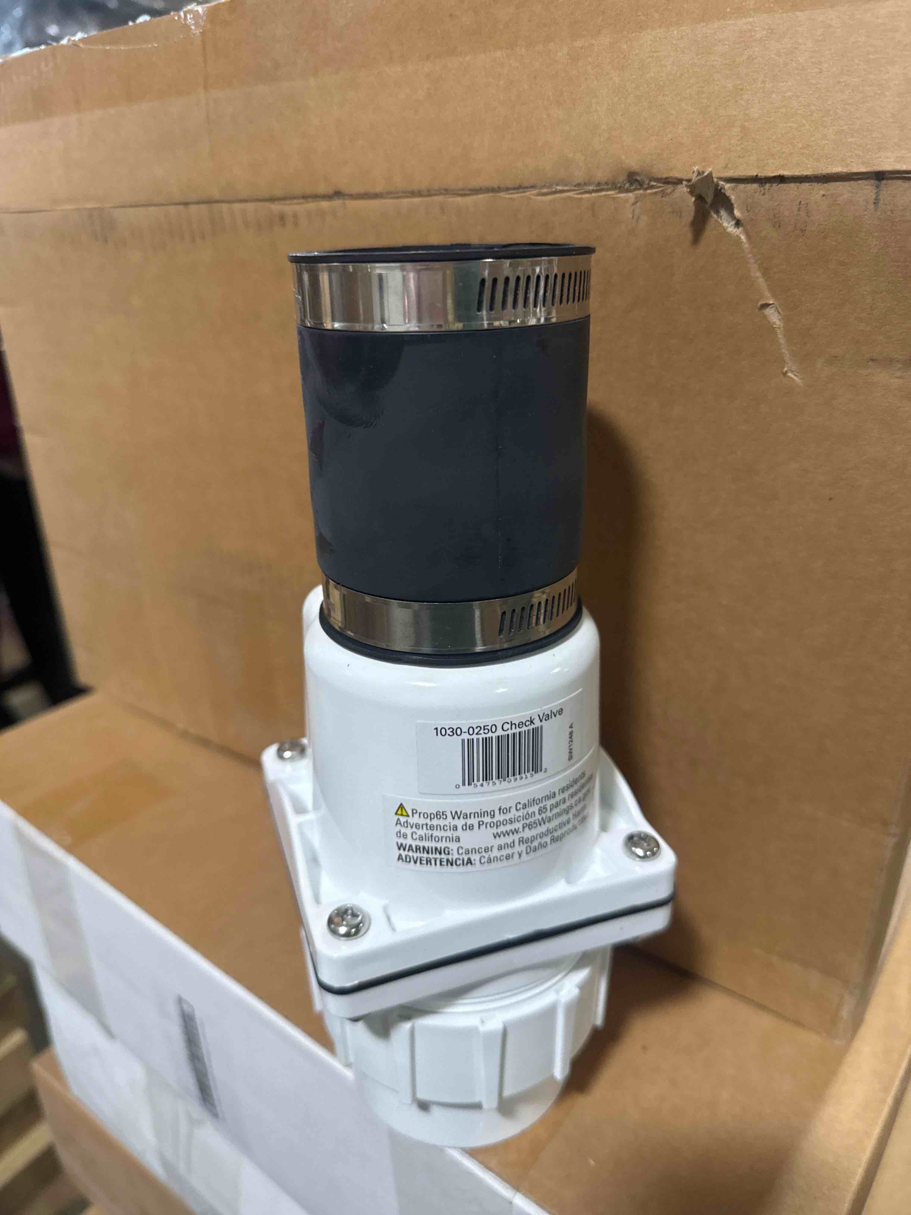 Condition photo showing Brand New for 4 flint & walling 4014488 2 in. zoeller slip pvc check valve