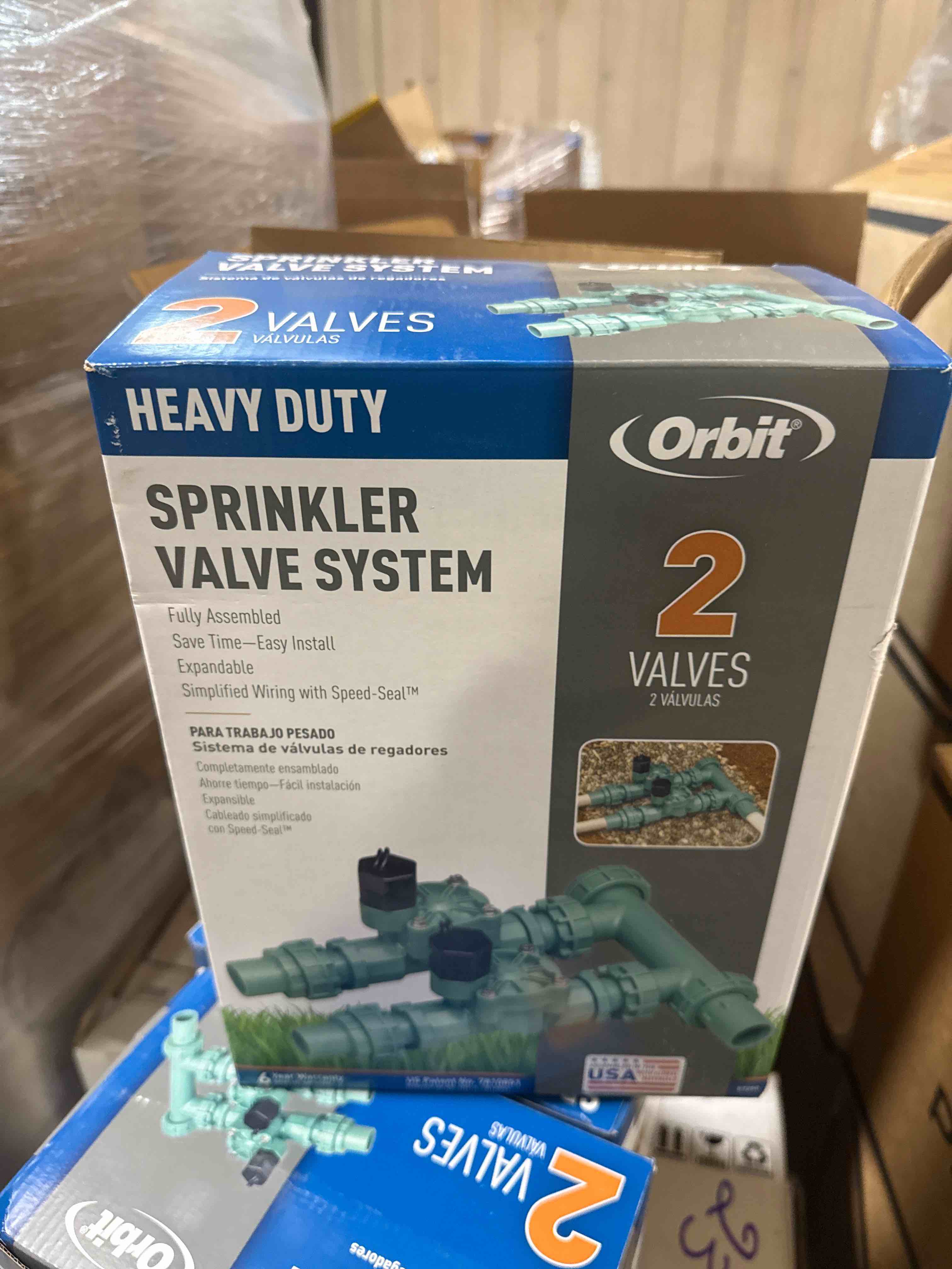 orbit 2-valve preassembled sprinkler manifold