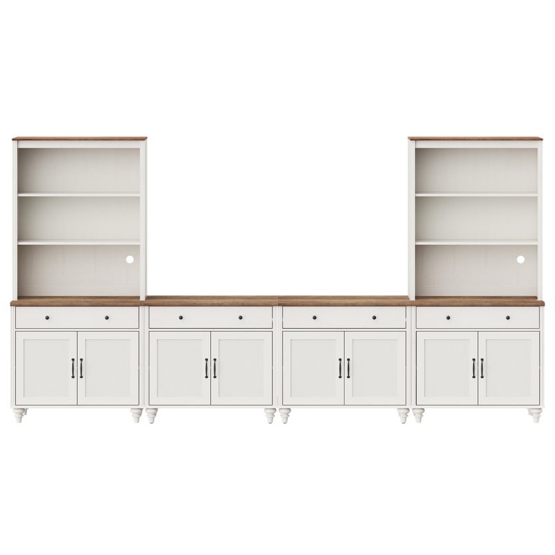 Radnor Farmhouse TV Stand With Bookshelves(Incomplete only 1 bookcase)