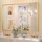 Stemn Framed Bathroom Vanity Mirror Accent Mirror 48”*36”;