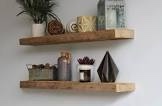 Joao 2 Piece Solid Wood Floating Shelf