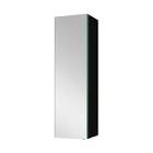 Moray 10 in. W x 30 in. H Rectangular Aluminum Surface Mount Medicine Cabinet with Mirror and LED Light in Black