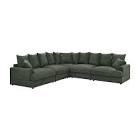 Arden Cloud Modular Sectional Green (incomplete box 1 only right chair) 