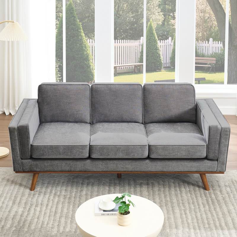 Estes 84'' Upholstered Sofa Grey 