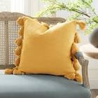 Kelly Clarkson Home Vivienne Luxurious Square Cotton Pillow
