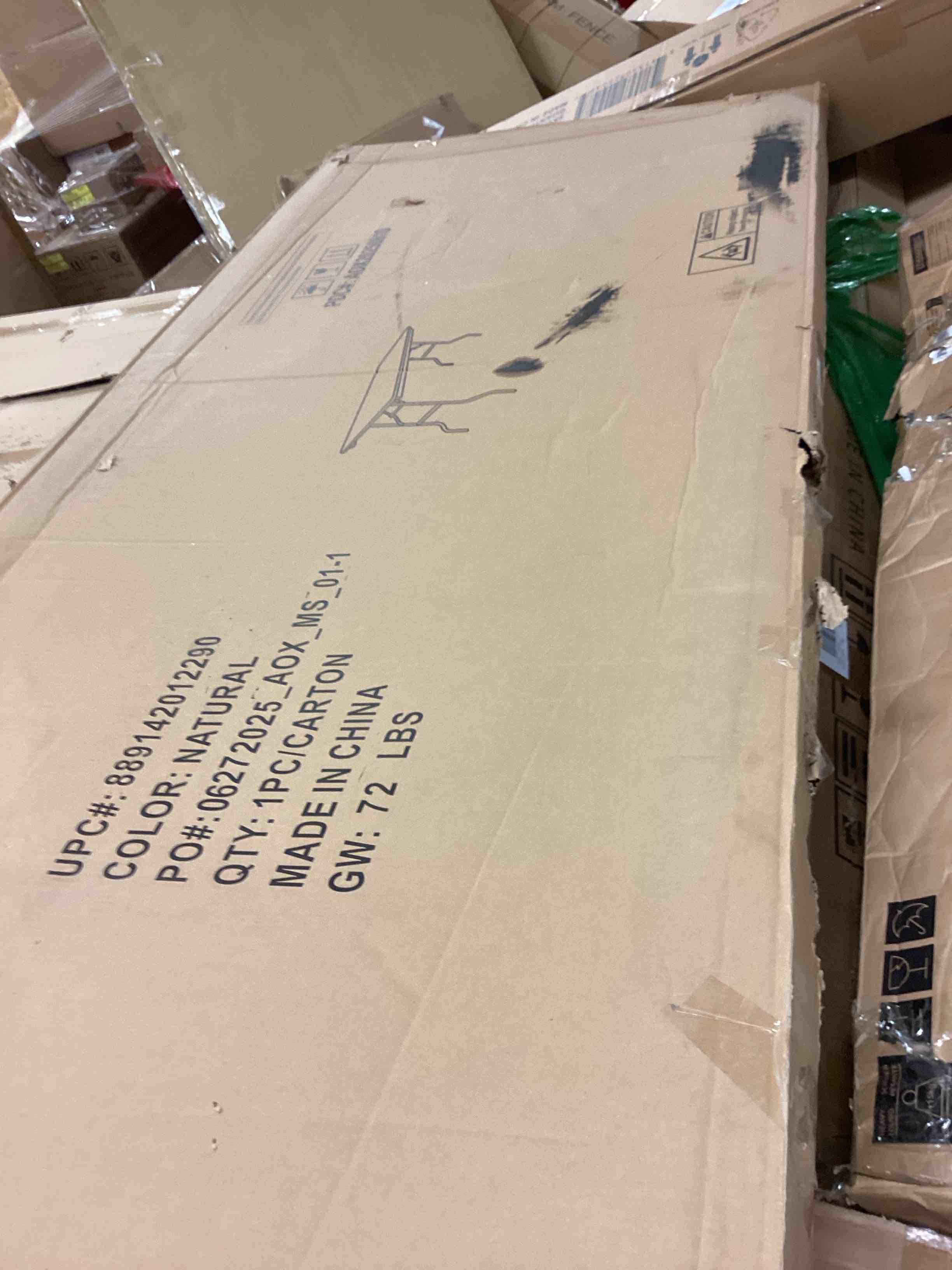 Condition photo showing item condition for Flash Furniture Fielder 8-Foot Rectangular Wood Folding Banquet Table with Clear Coated Finished Top