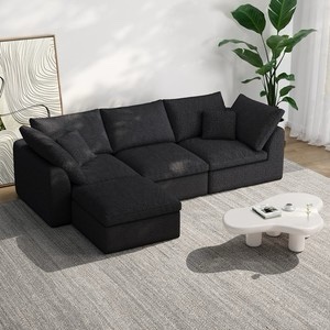 108.27" boneless modular sofa sectional couch free combination l-shaped diy sofa (incomplete box 1 only 1 pc) 