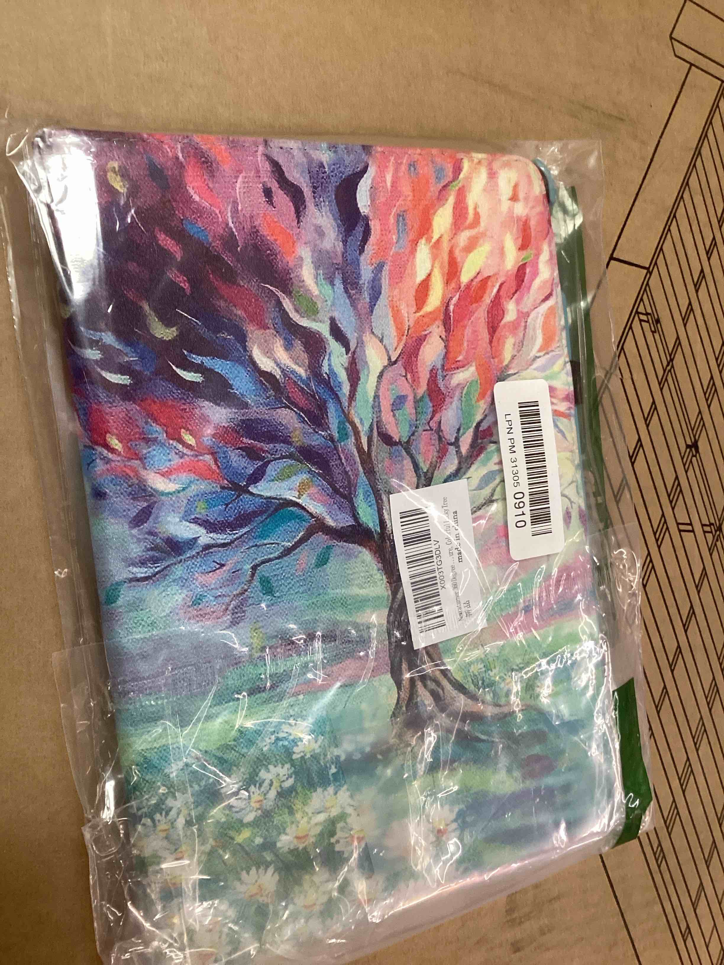 Condition photo showing New/Like New for 360 Degree Rotating Stand Smart Case for iPad Air (3rd Gen) 10.5" 2019 / iPad Pro 10.5" 2017, Auto Wake Up/Sleep Feature, Colorful Lucky Tree