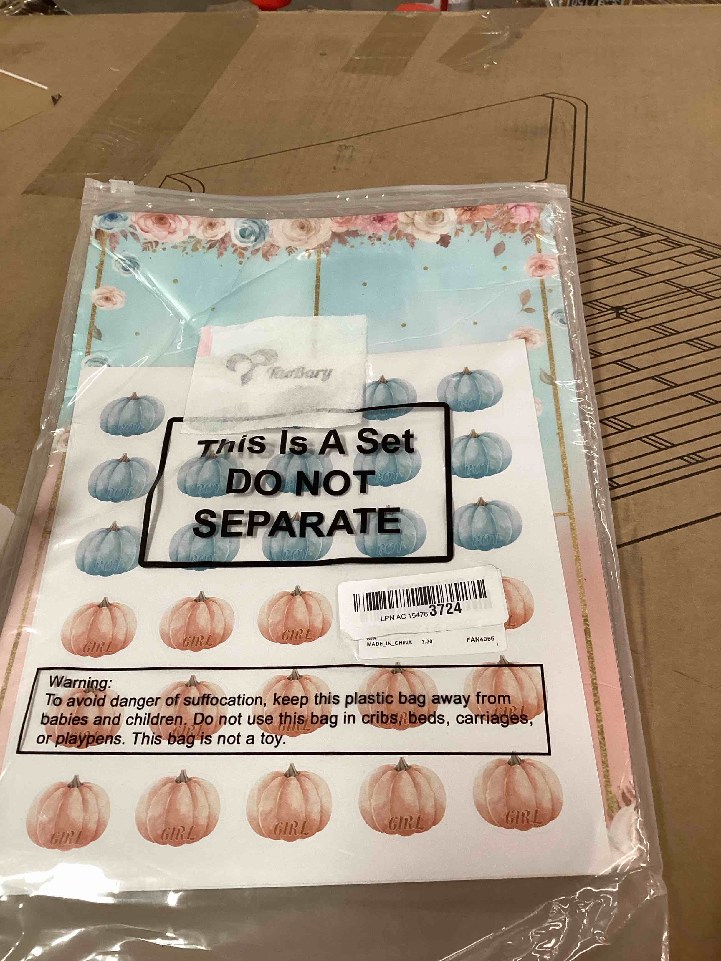 Condition photo showing Good Condition for TaoBary Thanksgiving Gender Reveal Board with Stand Little Pumpkin Gender Reveal Game with 60 Pcs Pastel Blue Voting Stickers for Thanksgiving Fall Cast Your Vote Baby Shower Game