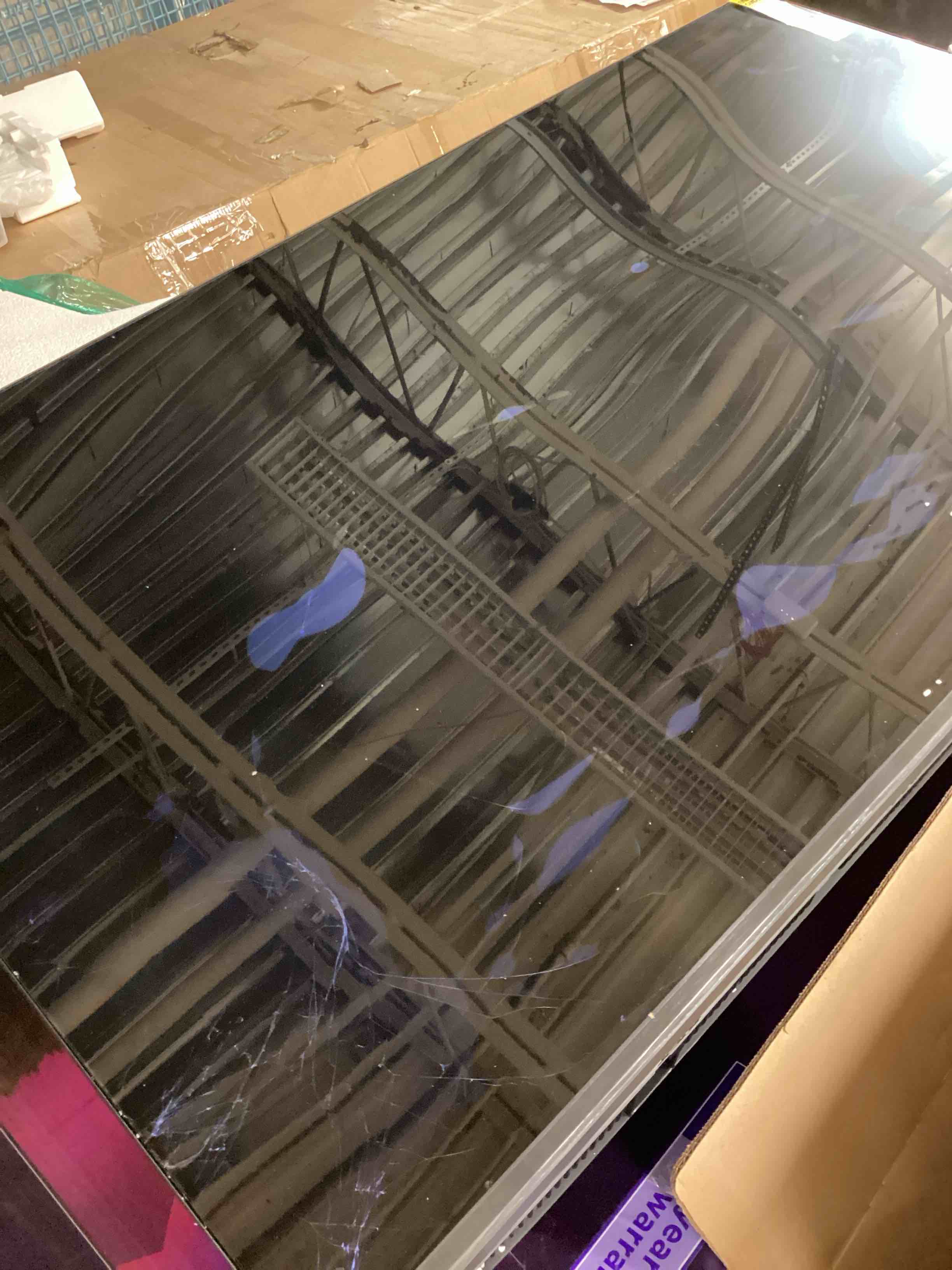 Condition photo showing As Is for Samsung 58-Inch Class Crystal UHD U8000F 4K Smart TV (2025 Model) Endless Free Content, Crystal Processor 4K, MetalStream Design, Knox Security, Alexa Built-in 58-Inch TV Only (screen damaged) 