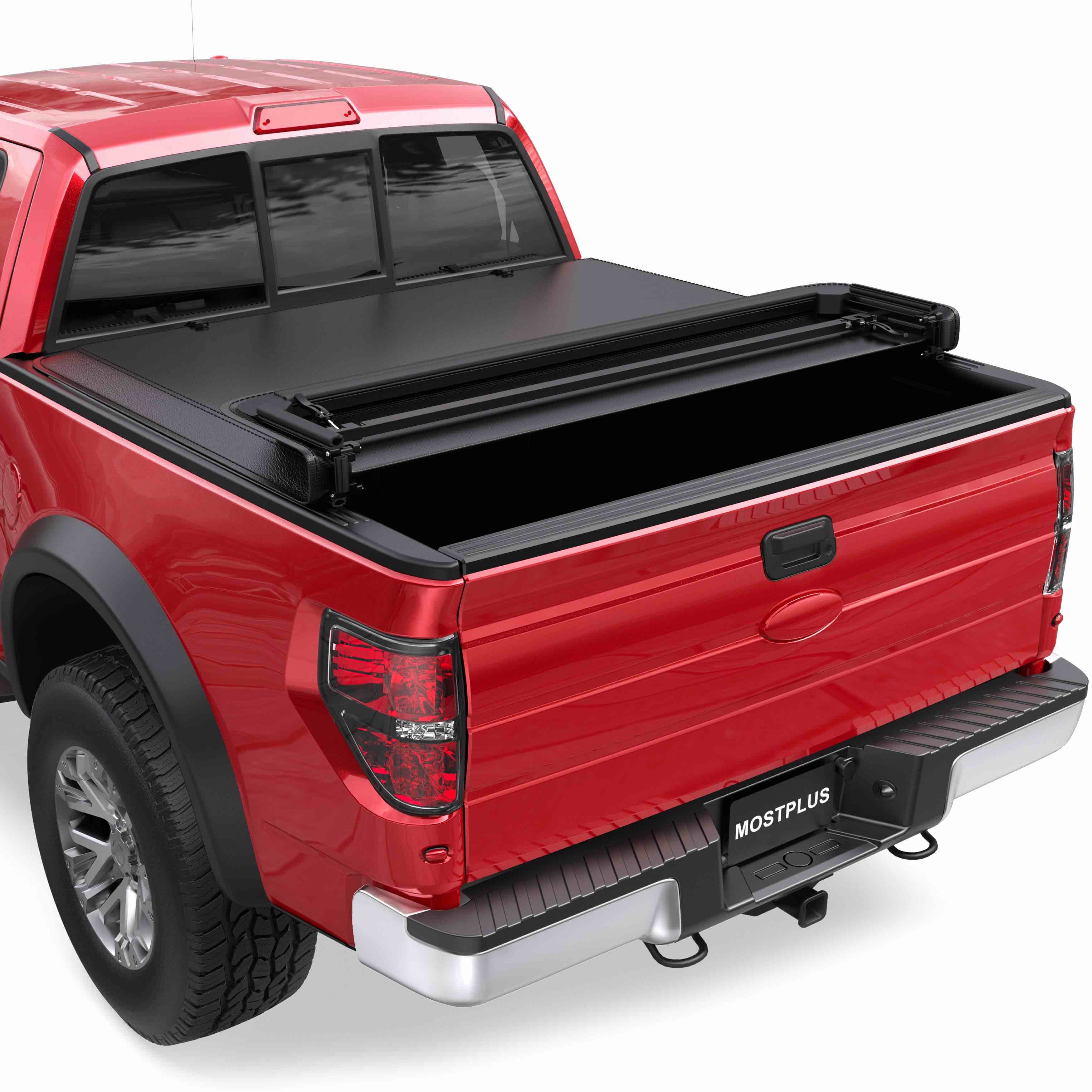 6.5ft quad-fold soft tonneau cover for 2015-2026 ford f150 truck bed