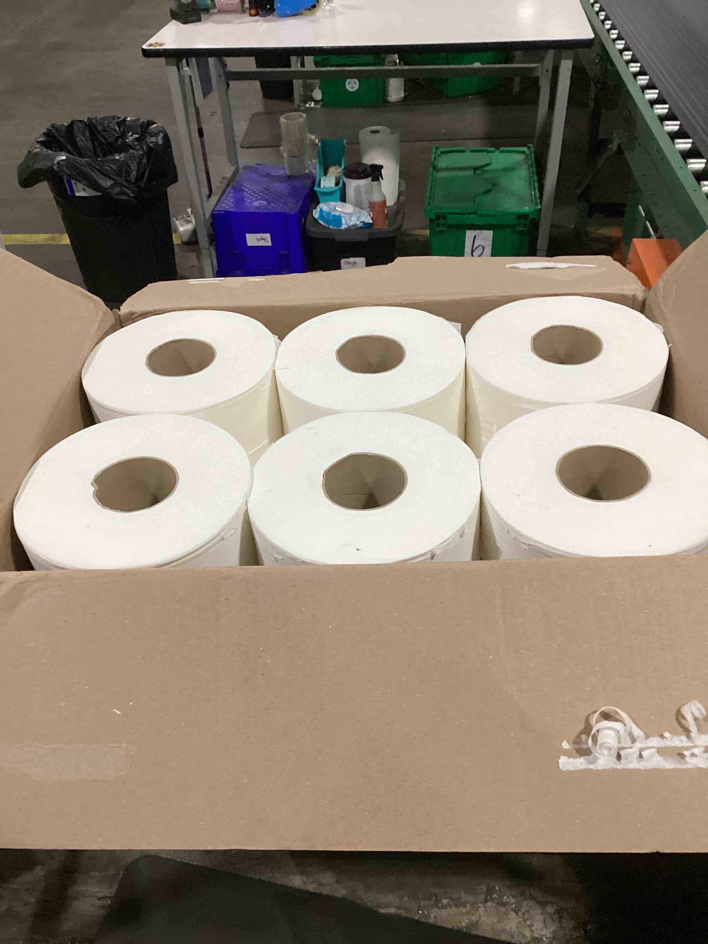 AmazonCommercial FSC Certified 2-Ply 9" Jumbo Toilet Paper, Septic Safe, Compatible with Universal Dispensers, Unscented, 1000 Feet per Roll, 12 Rolls, White