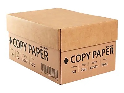 Staples White Box - 8.5" x 11" Copy Paper, 20 lbs., 92