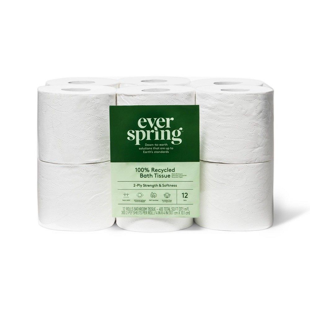 ever spring toilet paper 12 rolls