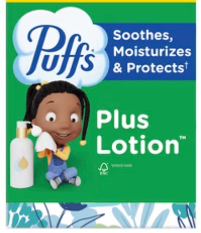 18 Cube Boxes Puffs Plus Lotion