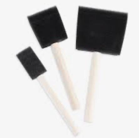 art basics 2 in foam brush set 3 pc