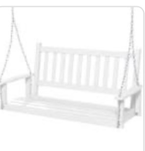 hinkle chair company 3’ porch swing white 