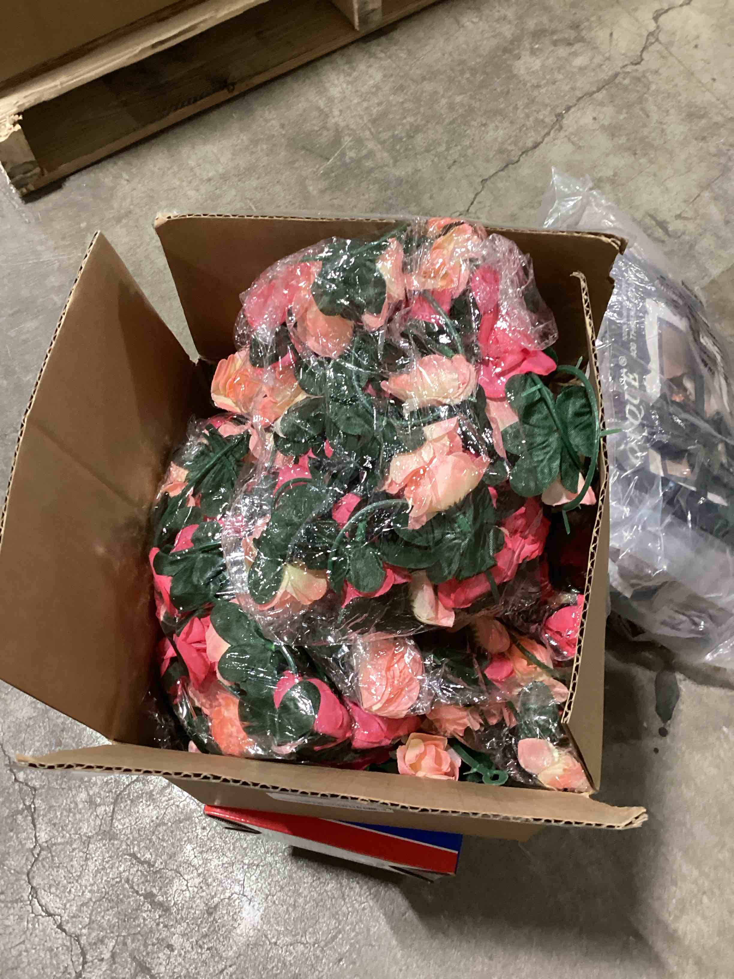 Condition photo showing Good Condition for khoyime 18 pack 144 ft artificial flower garland, fake pink roses vines silk flowers faux plastic outdoor hanging floral ivy garland decoration for wedding arch bedroom home wall backdrop room decor pink 18pcs