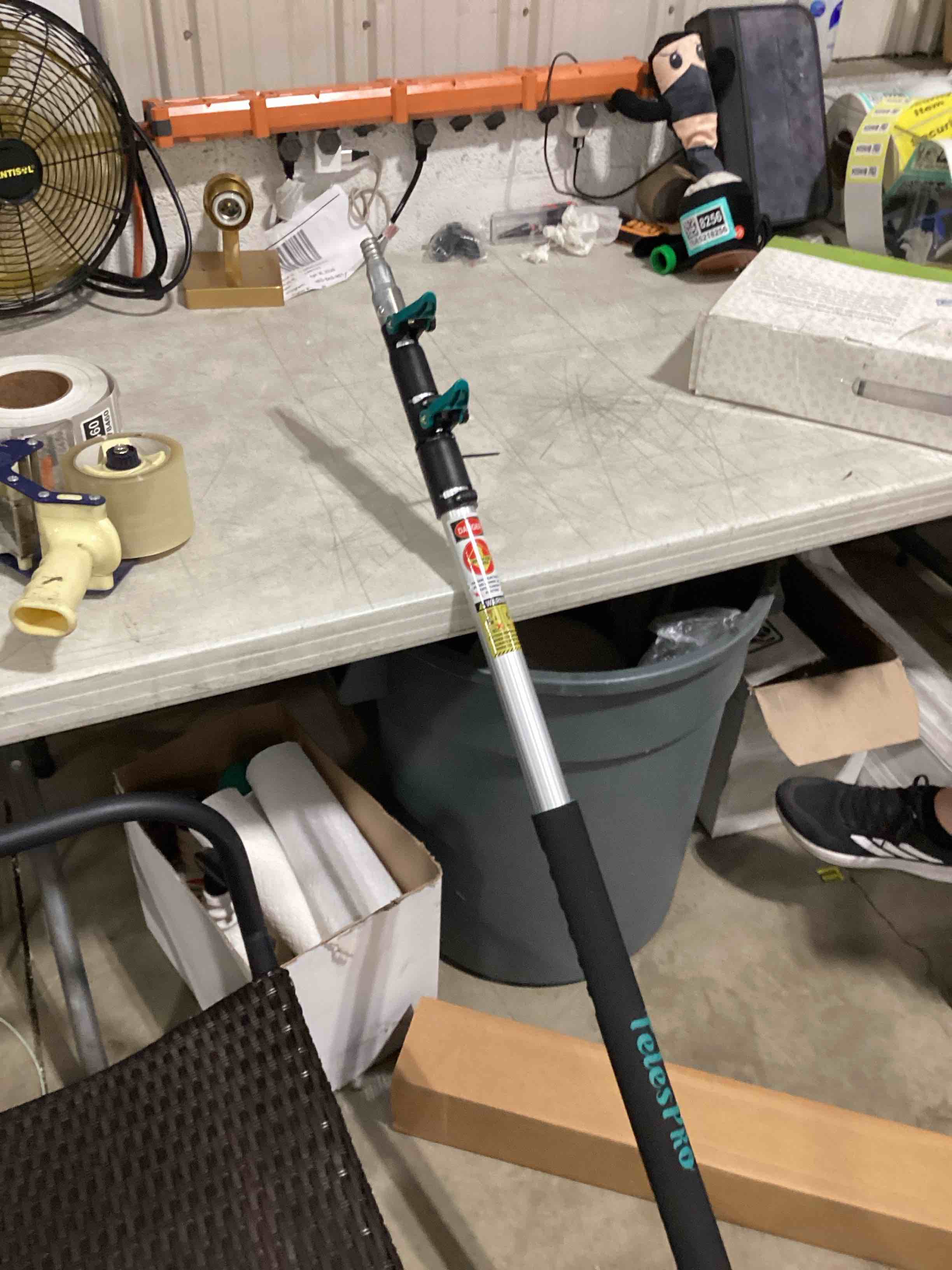telespro 5-12ft 3-stage telescopic aluminum pole boat hook: versatile docking pole for easy boat handling, sturdy and durable design, ideal for pushing and pulling boats in any water conditions