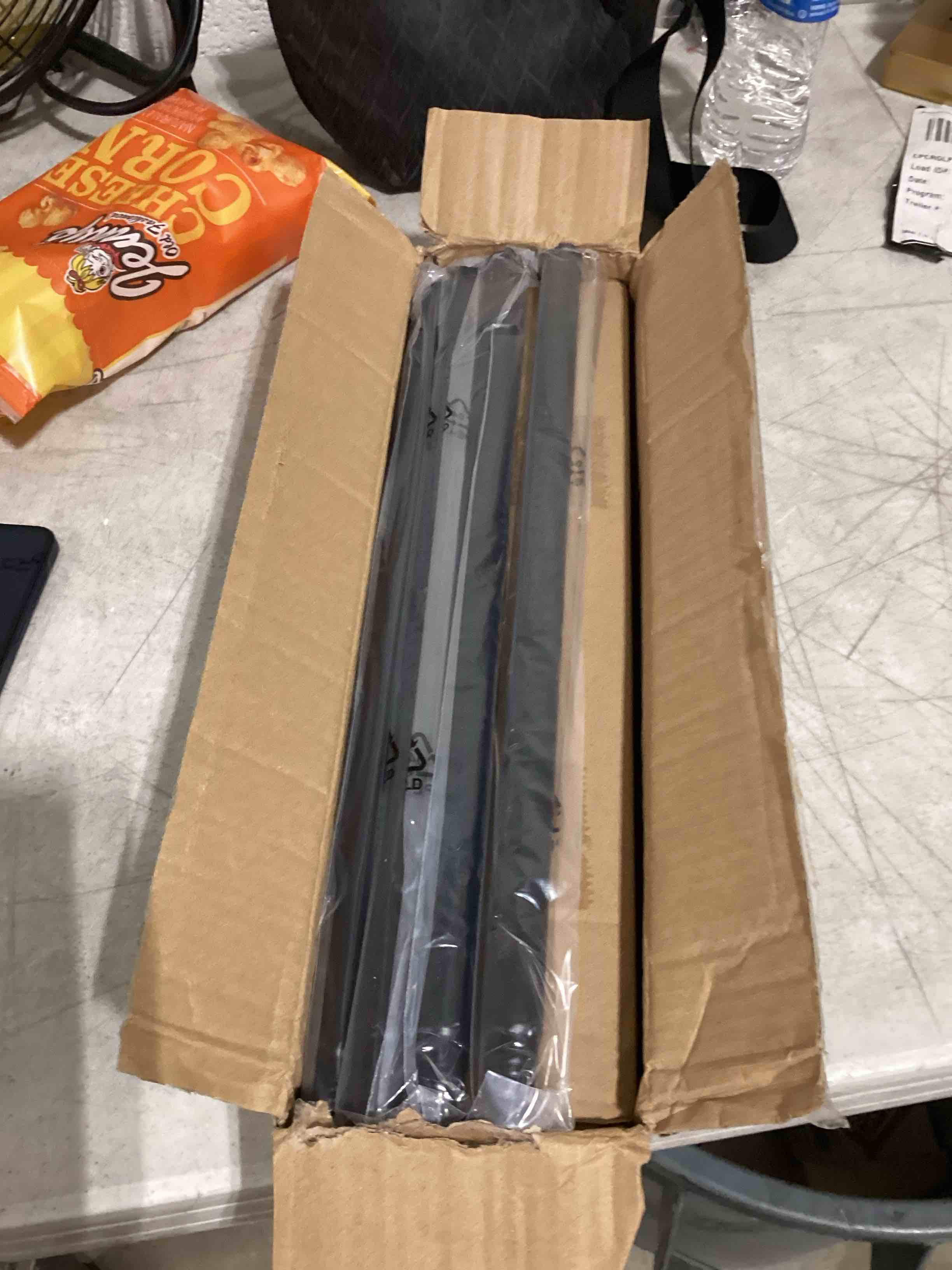 Condition photo showing New/Like New for curtain rods for windows 48-84 inch,3/4 inch heavy duty adjustable decorative curtain rod with modern finials,2 pack window rods for bedroom, living room,patio and kitchen 16"-84"|2 pack black