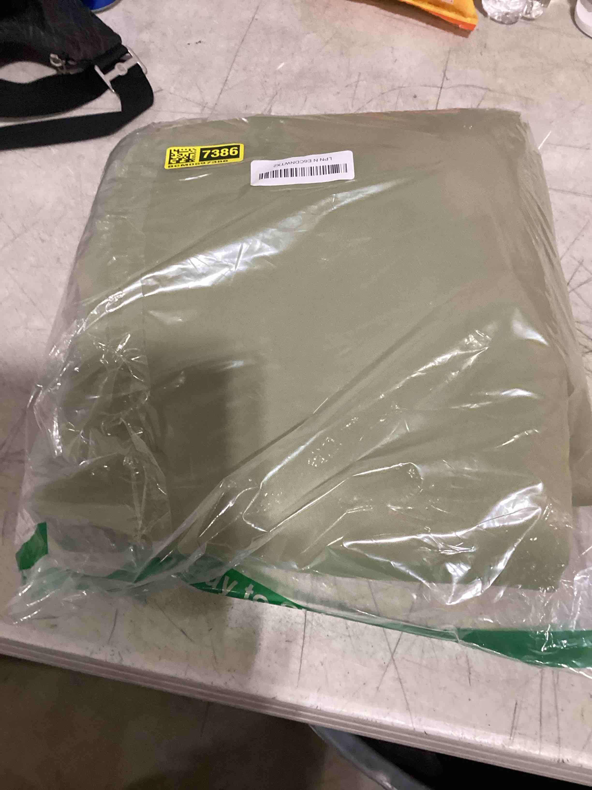 Condition photo showing New/Like New for miulee blackout curtains 4 panels sets sage green 63 inch length, top and bottom rod pocket room darkening curtains for bedroom windows, 4 pack solid thermal insulated light blocking curtain drapes sage green 40"w x 63"l (pack of 4)