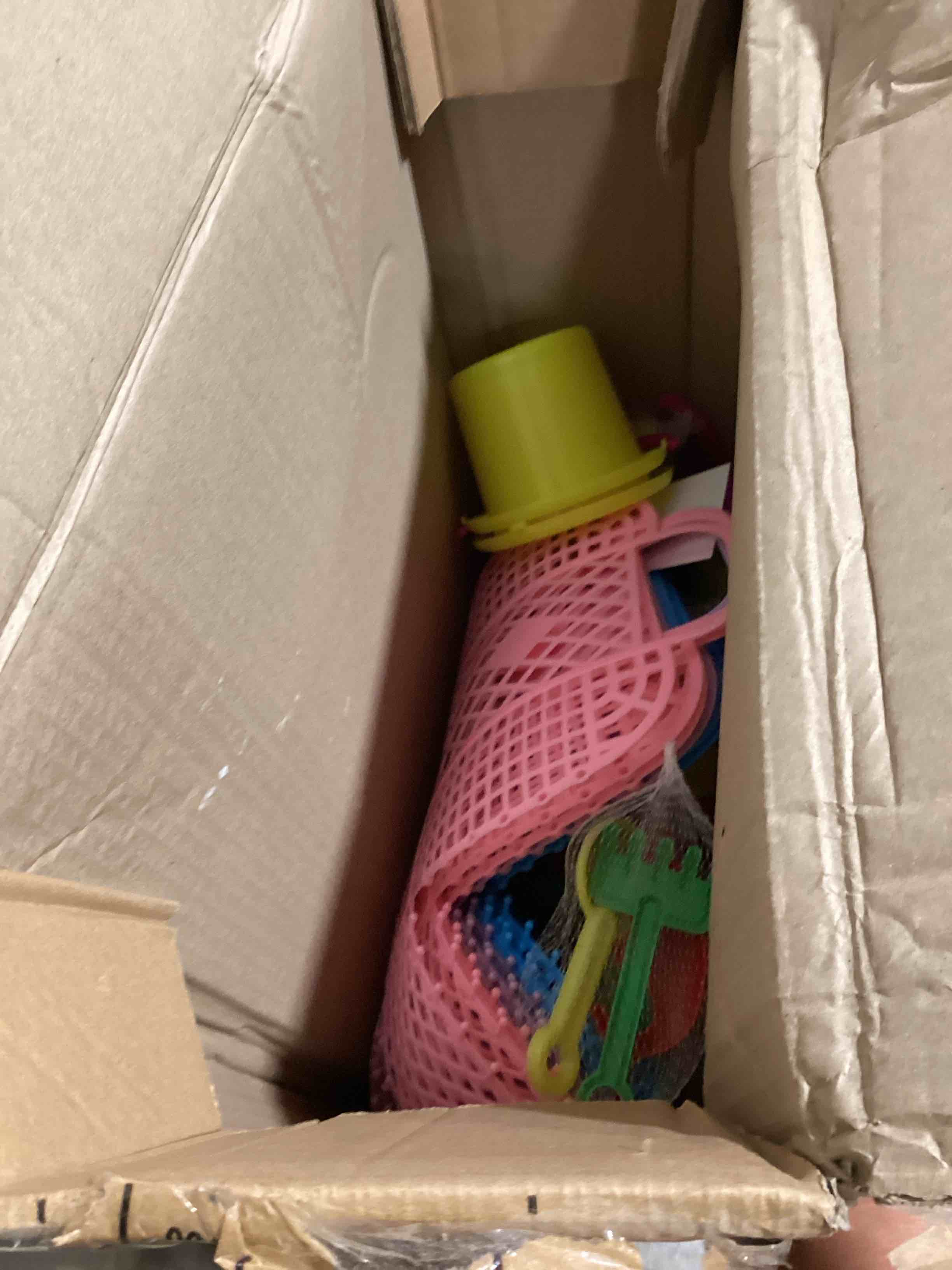 Condition photo showing Good Condition for 12 sets summer party favors set with beach buckets water guns sunglasses beach balls summer cards classroom pool party supplies summer gifts for class beach bucket party favors