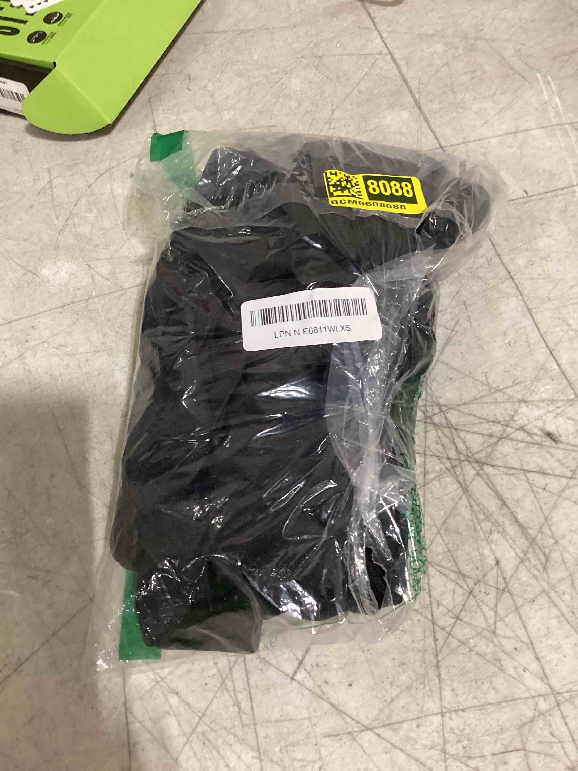 Condition photo showing Good Condition for plaid&plain men's stretch dress pants slim fit skinny suit pants black 32w x 30l