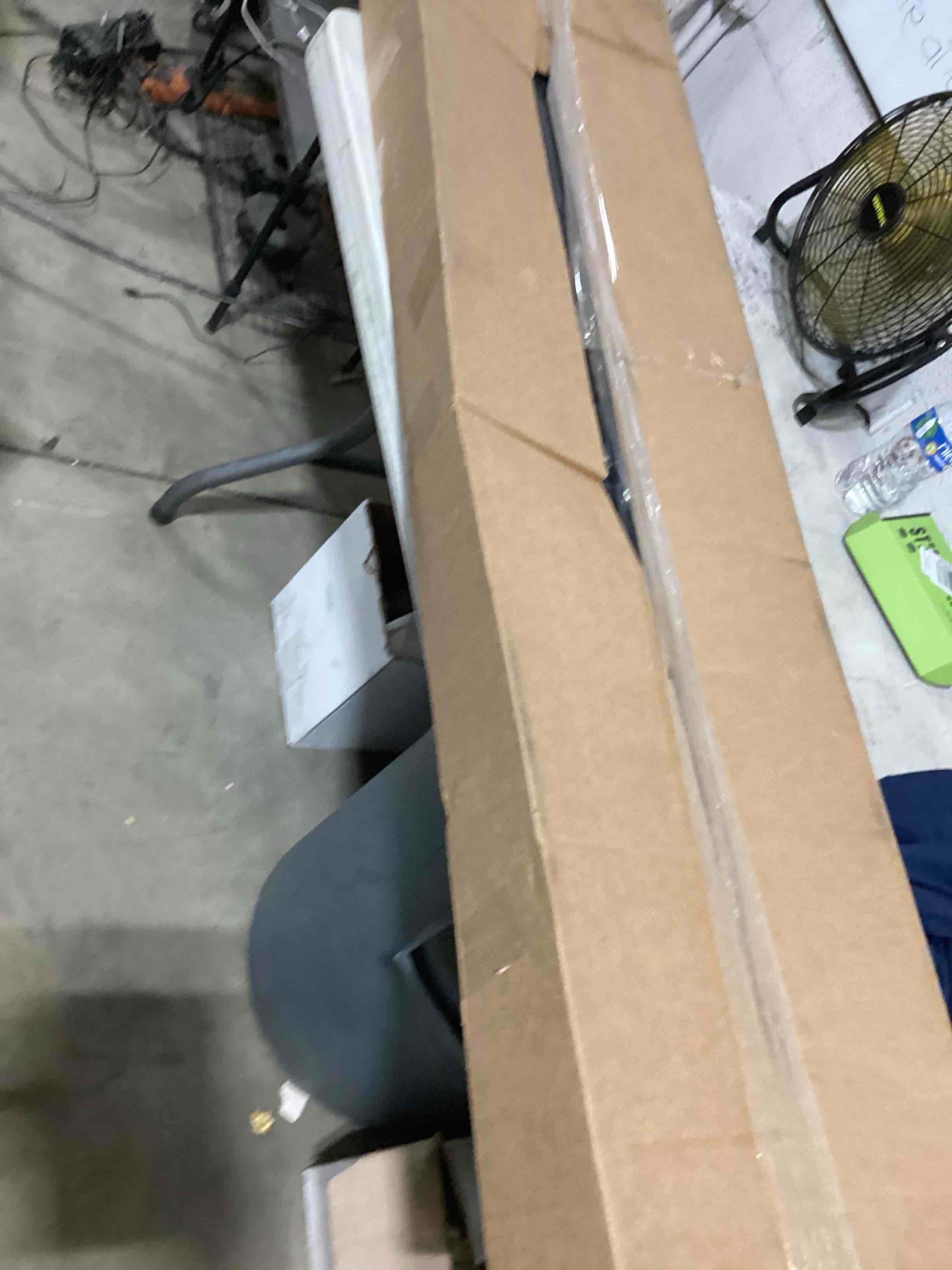 Condition photo showing Good Condition for jakeefud ironing board 13" x 43" w/extra thick heavy duty padded cover, height adjustable,heat & scorch resistant fabric, anti-skid feet, extra wide, easy to fold checkered gray